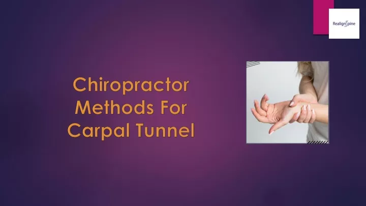 chiropractor methods for carpal tunnel