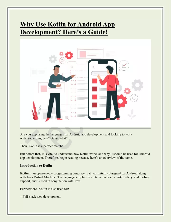 PPT - Why Use Kotlin For Android App Development-Here’s A Guide ...