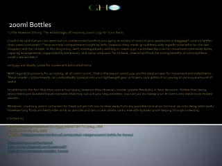 200ml bottles