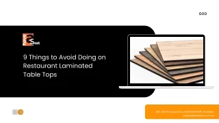 9 things to avoid doing on restaurant laminated