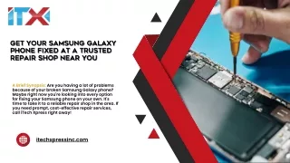 Find a Reputable Repair Shop Near You| Repair Your Samsung Galaxy Fast with the
