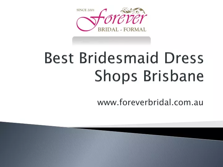 best bridesmaid dress shops brisbane