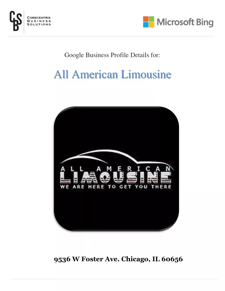 google business profile details for