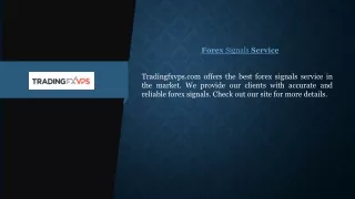 Forex Signals Service  Tradingfxvps.com