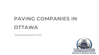 Paving Companies in Ottawa - Bulldogsealingasphalt.com