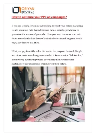 how to optimize your ppc ad campaigns
