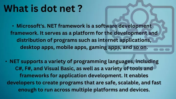 what is dot net