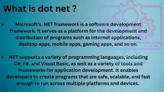 Best Dot Net Training Course