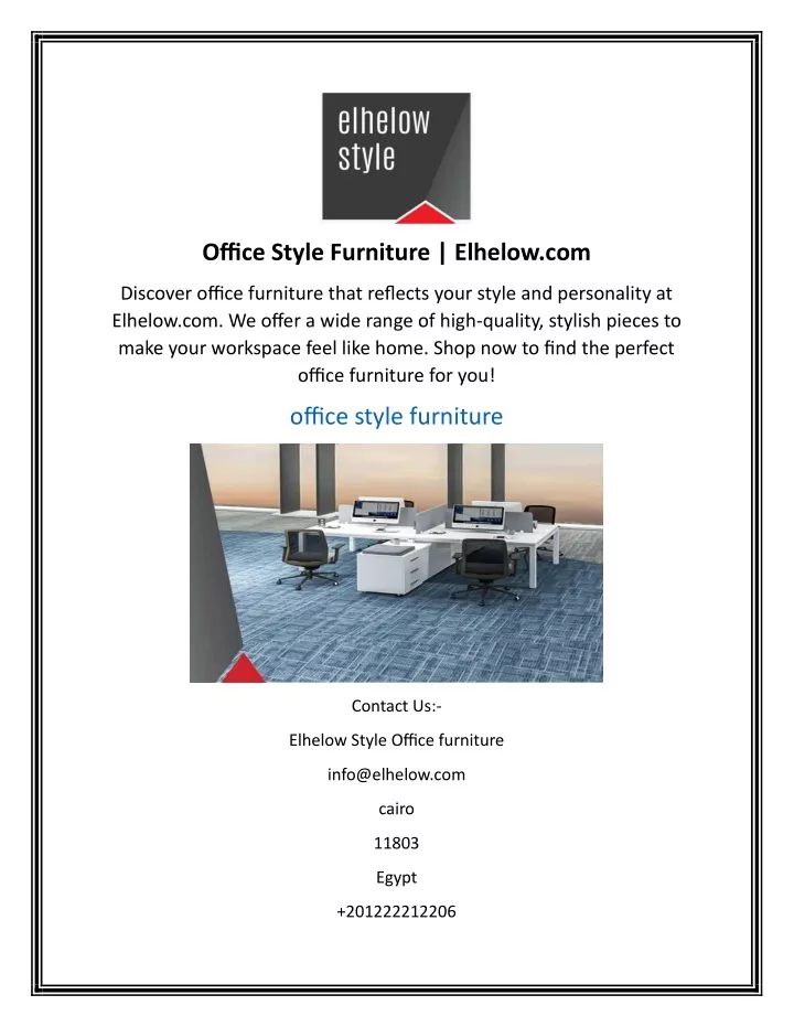 office style furniture elhelow com