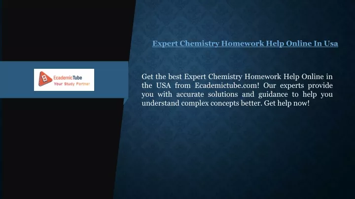 expert chemistry homework help online in usa