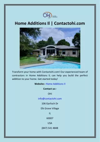 home additions il contactohi com