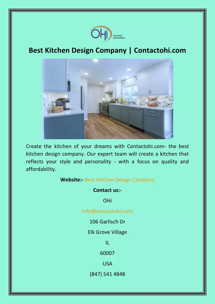 best kitchen design company contactohi com