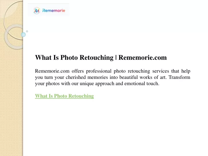 what is photo retouching rememorie com rememorie