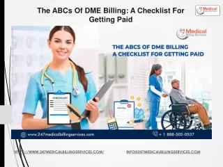 the abcs of dme billing a checklist for getting