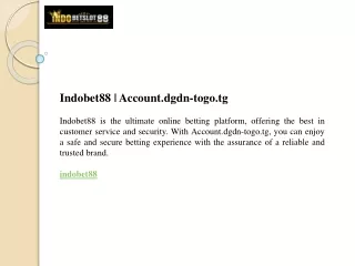 Indobet88  Account.dgdn-togo.tg