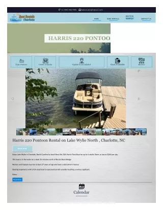 Pontoon boat rental charlotte