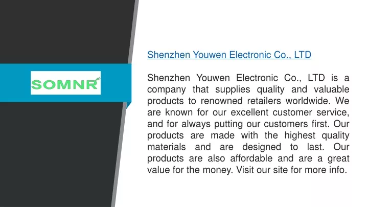 shenzhen youwen electronic co ltd shenzhen youwen