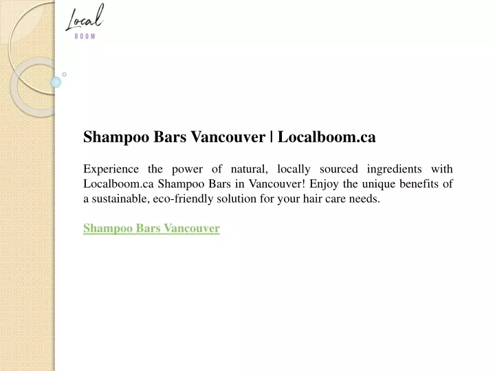 shampoo bars vancouver localboom ca experience