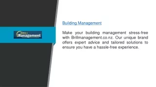 Building Management  Brillmanagement.co.nz