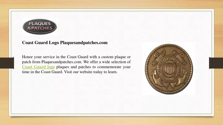 coast guard logo plaquesandpatches com
