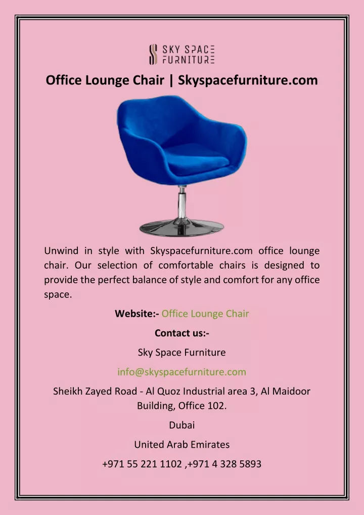 office lounge chair skyspacefurniture com