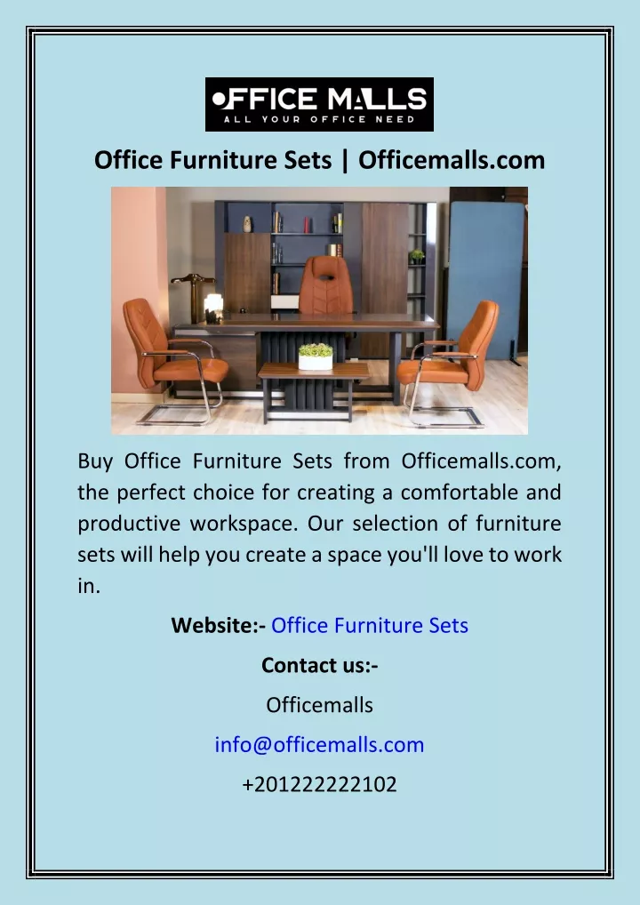 office furniture sets officemalls com