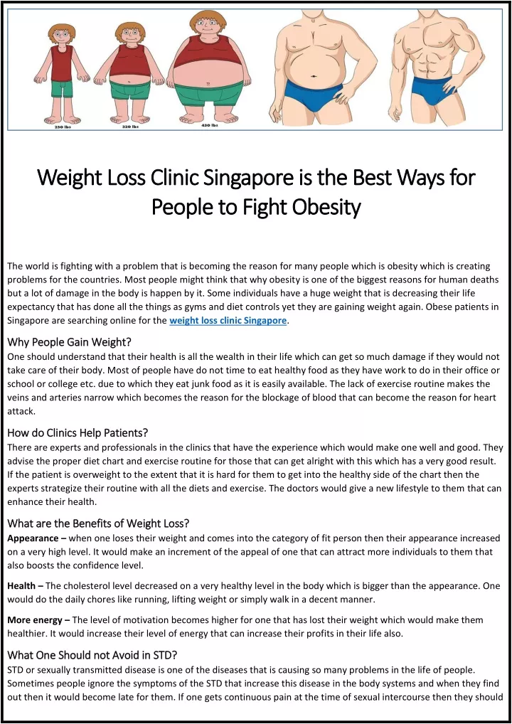 weight loss clinic singapore is the best ways