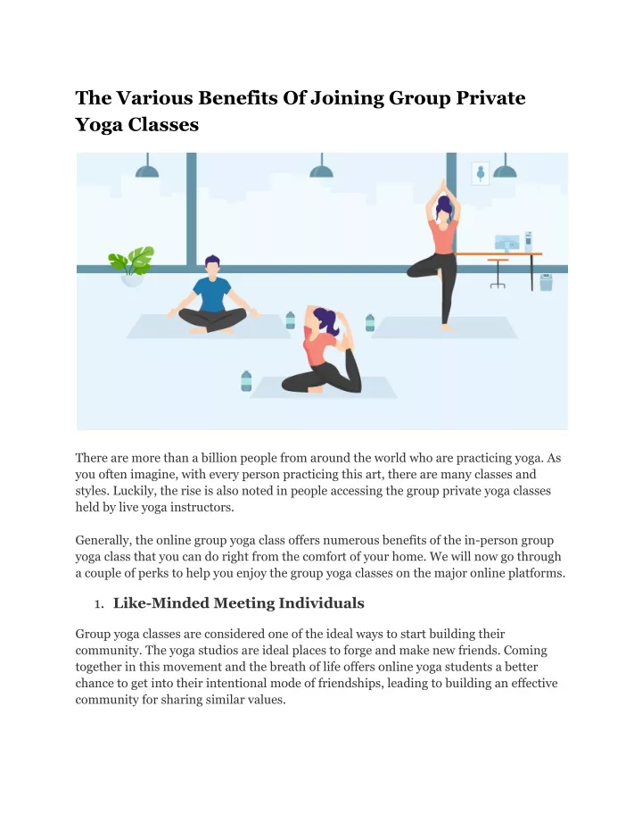 the various benefits of joining group private