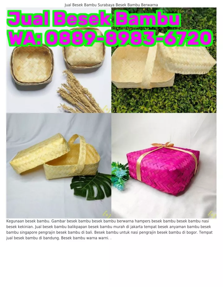 jual besek bambu surabaya besek bambu berwarna