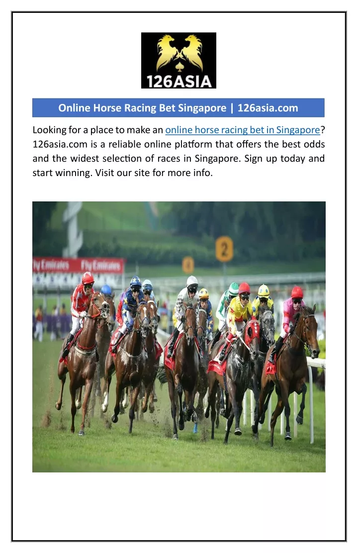 online horse racing bet singapore 126asia com