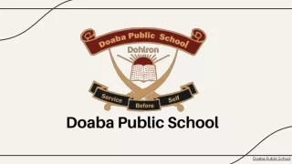 Doaba Public School Dohlron | Top CBSE school in Mahilpur