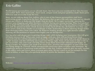 eric gallite