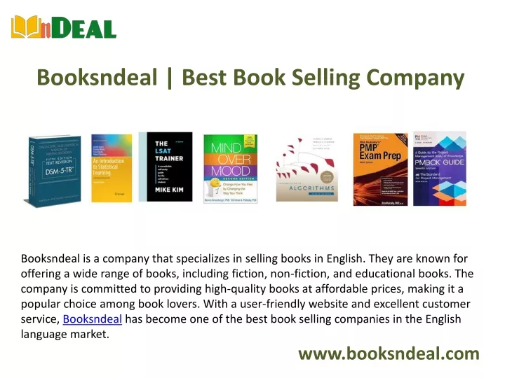 booksndeal best book selling company