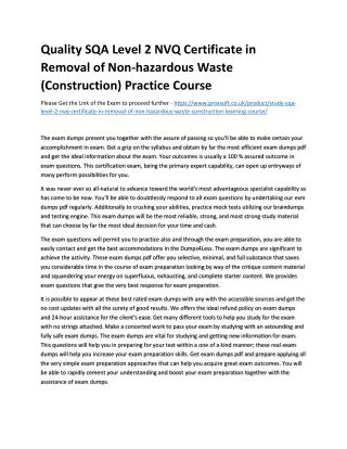 quality sqa level 2 nvq certificate in removal