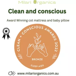 Clean and Conscious Milari Organics Baby Pillows and Mattresses