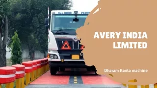 Avery India's Dharam Kanta Machine: Solution for Weighing