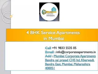 Where Can I Find Service Apartments at Affordable  in Mumbai?
