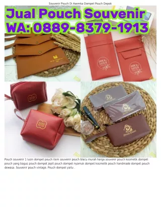 0889–8379–1913 (WA) Souvenir Pouch Kanvas Murah Souvenir Pernikahan Pouch Kosmet