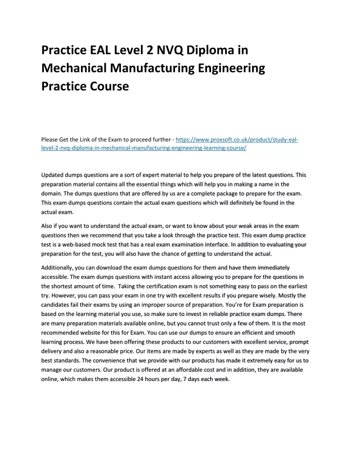 practice eal level 2 nvq diploma in mechanical