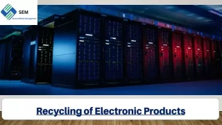 Eco-Friendly Recycling of Electronic Products in California