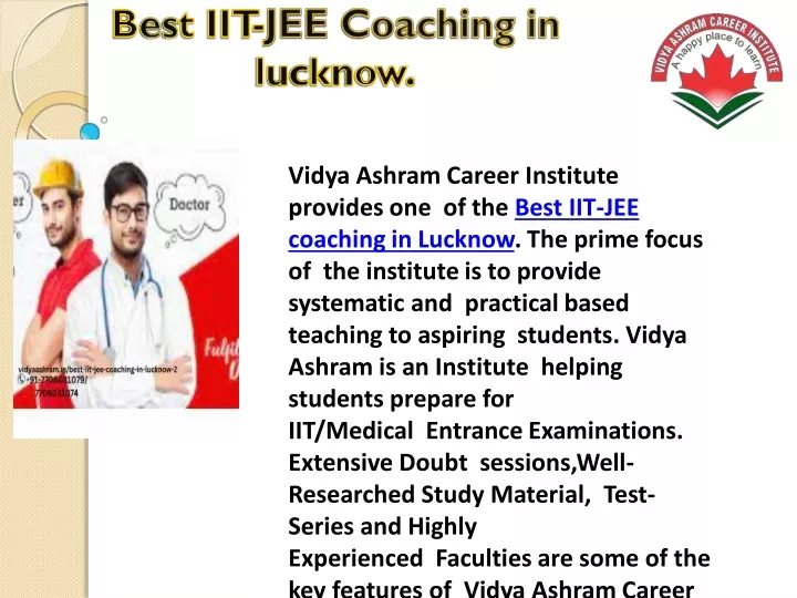 vidya ashram career institute provides