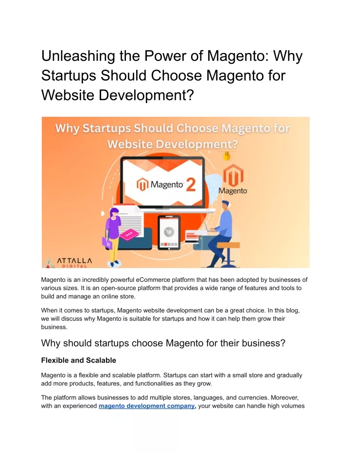 unleashing the power of magento why startups