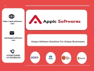 Appic Softwares portfilio