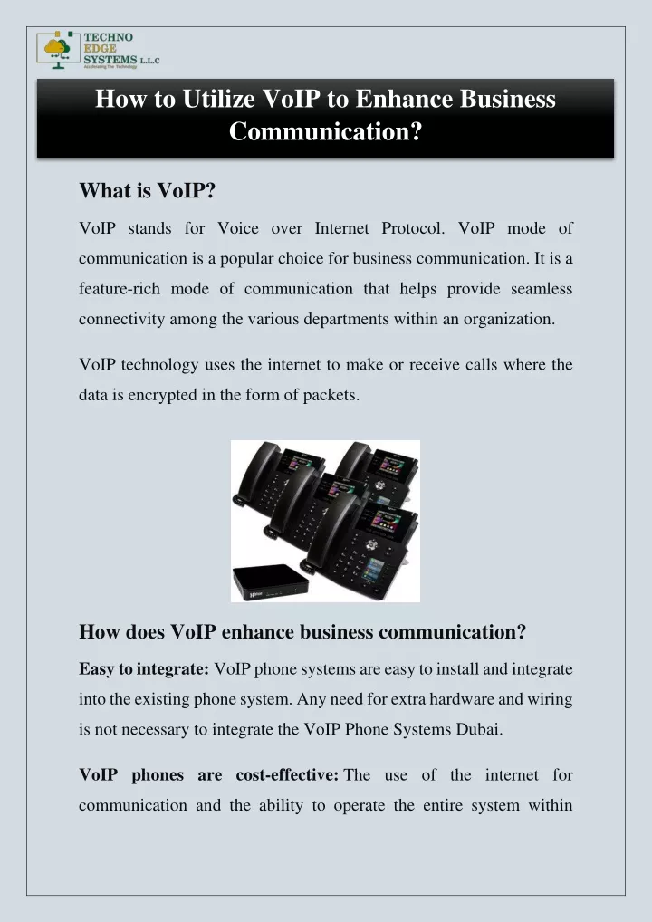 how to utilize voip to enhance business