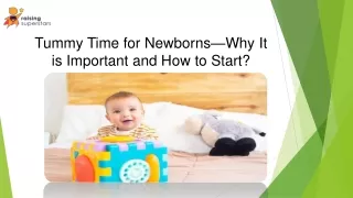 tummy time for newborns why it is important and how to start