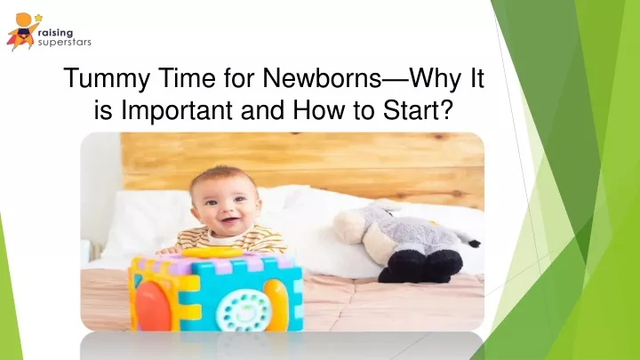 tummy time for newborns why it is important and how to start