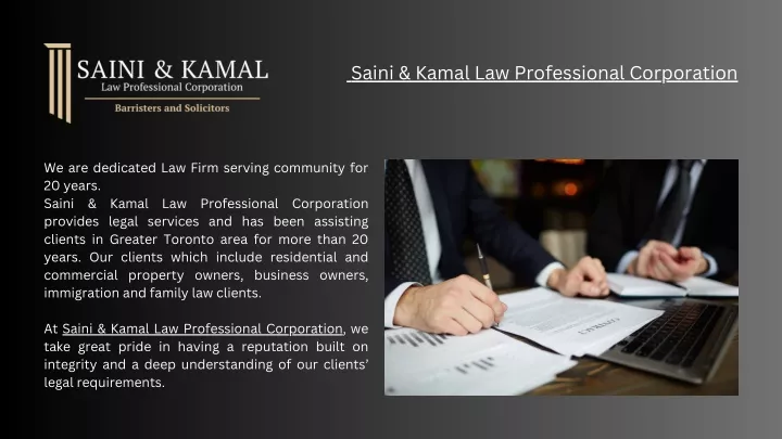 saini kamal law professional corporation