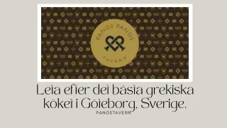 Leta efter det bästa grekiska köket i Göteborg, Sverige.