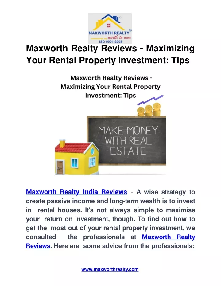 maxworth realty reviews maximizing your rental property investment tips
