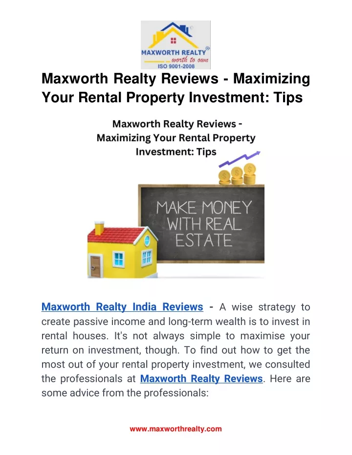 maxworth realty reviews maximizing your rental